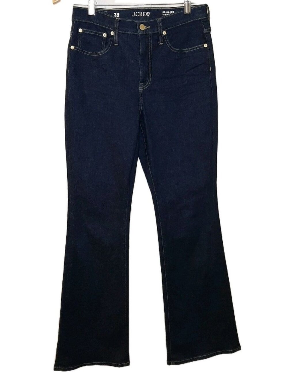 J. Crew Jeans Blue Dark Wash Women Size 28 Cotton Stretch ‘03 Bootcut Fit